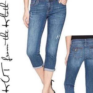 Women’s Kut from the Kloth Maggie Skinny Boyfriend Crop Jeans Size 2